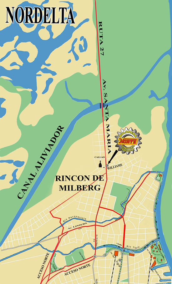 Mapa de Ubicacion de Bulonera Norte